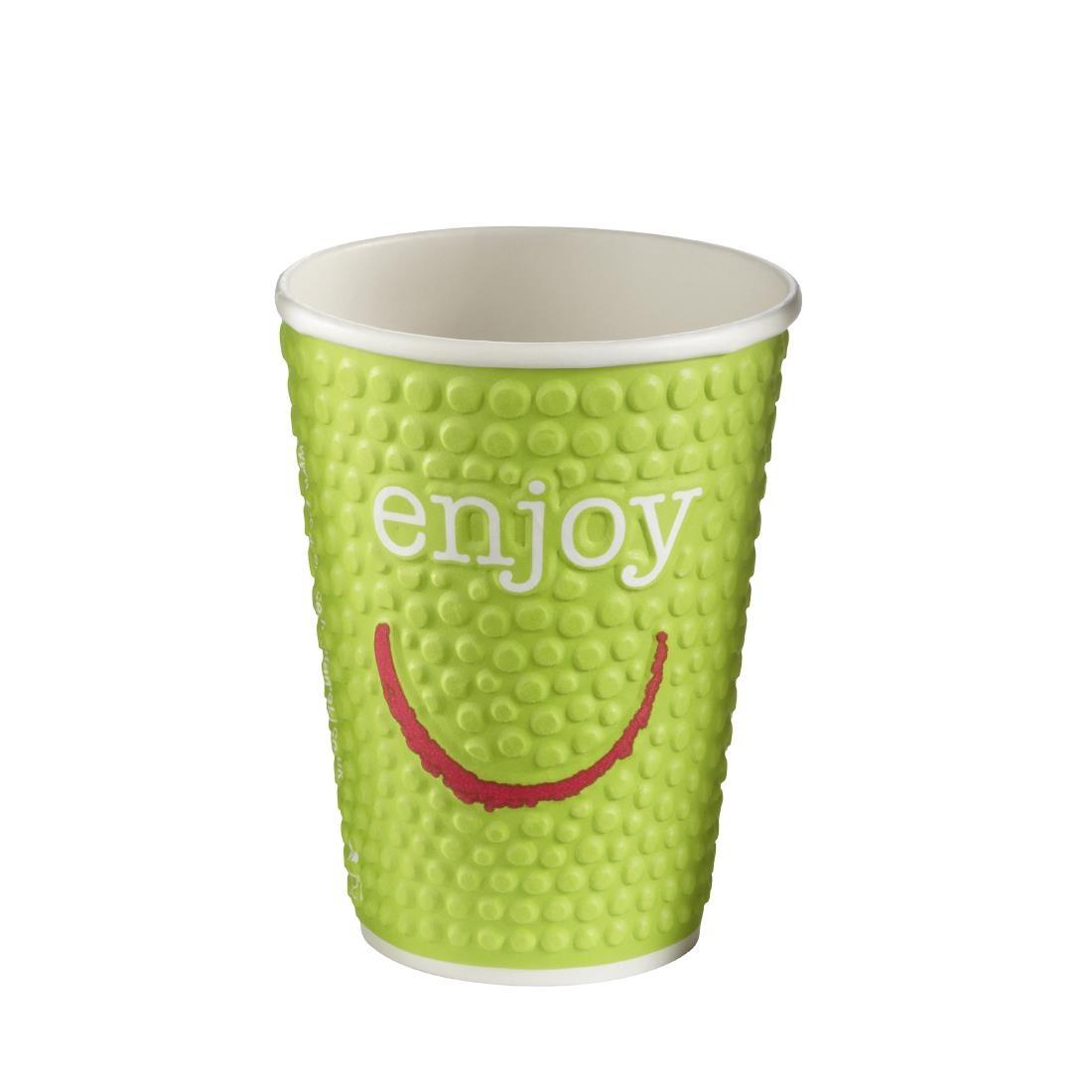 Huhtamaki Enjoy Double Wall Disposable Hot Cups 340ml / 12oz (Pack of 680) - CM574  - 1
