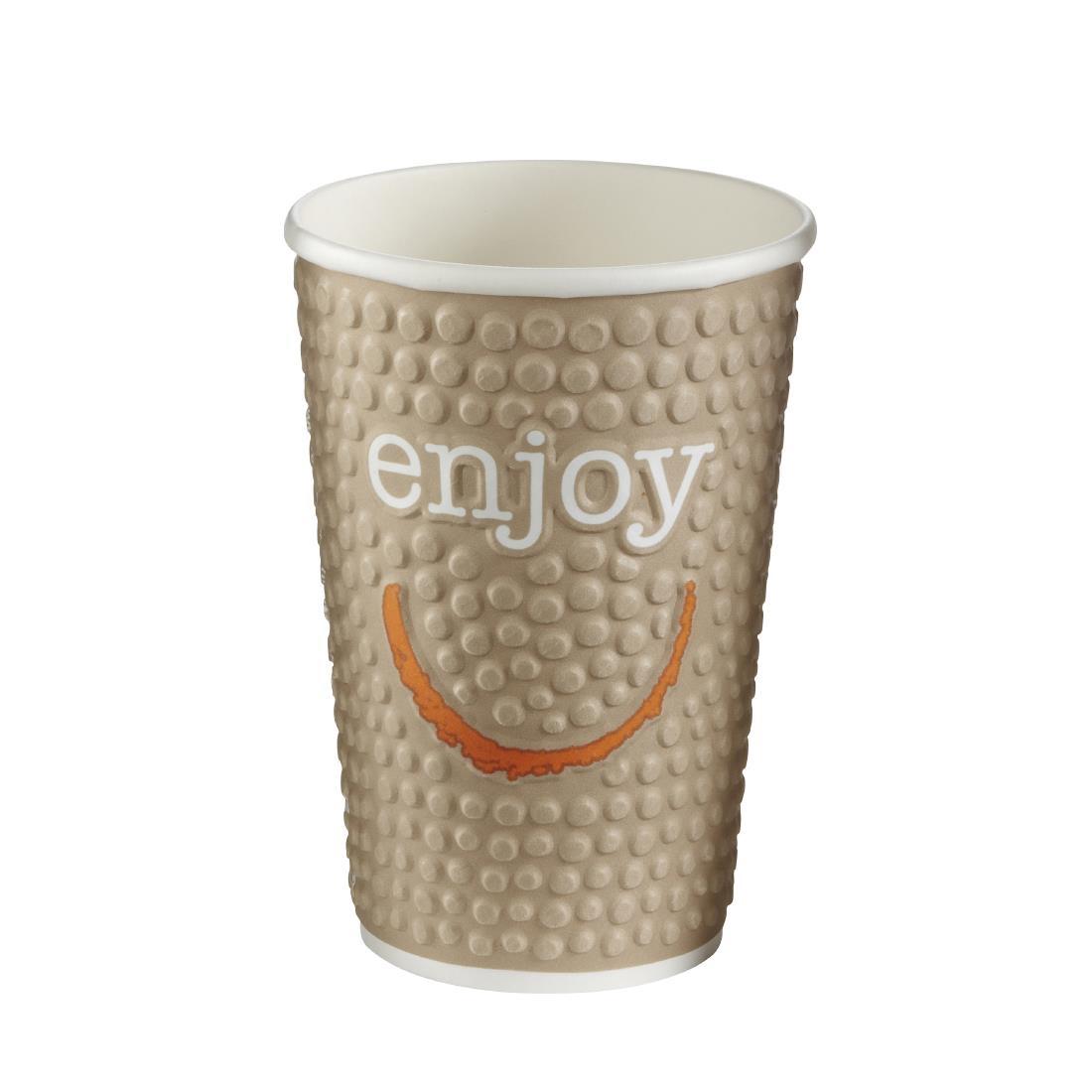 Huhtamaki Enjoy Double Wall Disposable Hot Cups 455ml / 16oz (Pack of 560) - CM575  - 2