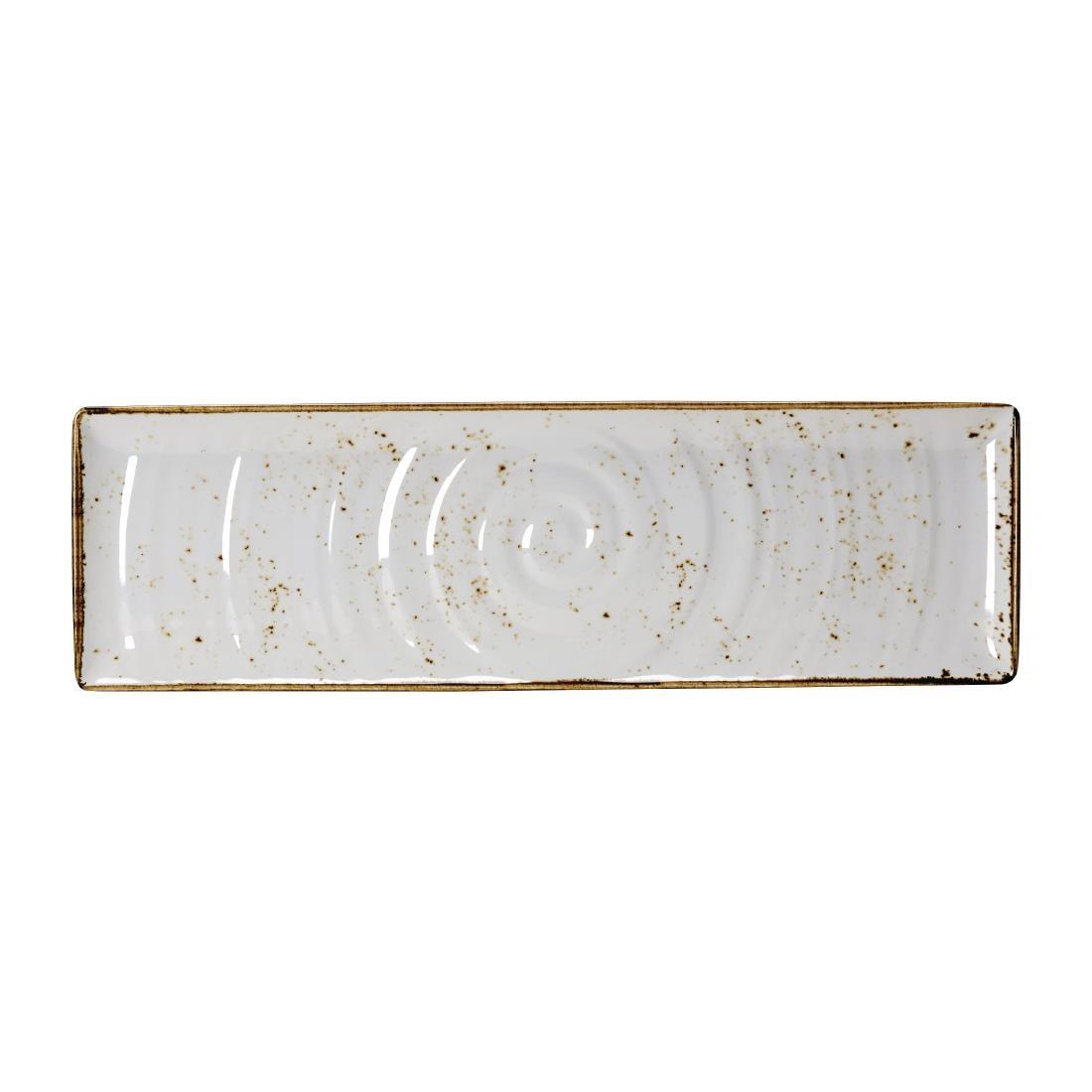 Steelite Craft Melamine Rectangular Platter White GN 2/4 - VV460  - 1