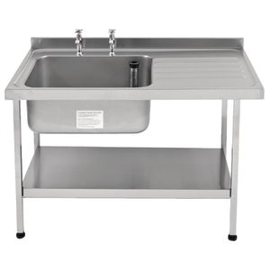 Franke Sissons Self Assembly Stainless Steel Sink Right Hand Drainer 1200x650mm - P365  - 1