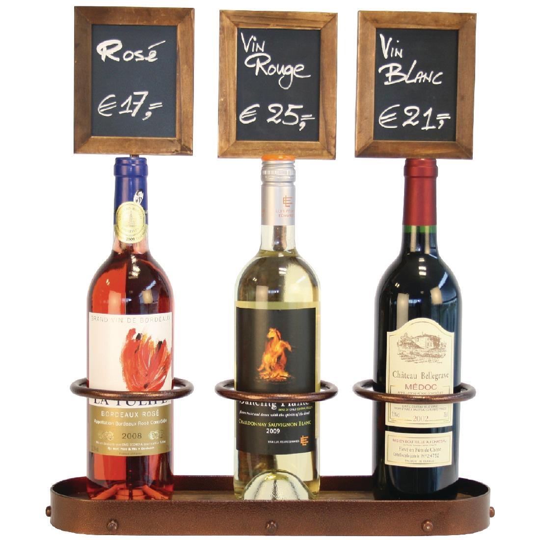 Securit Wine Bottle Display with Blackboards - DL187  - 4