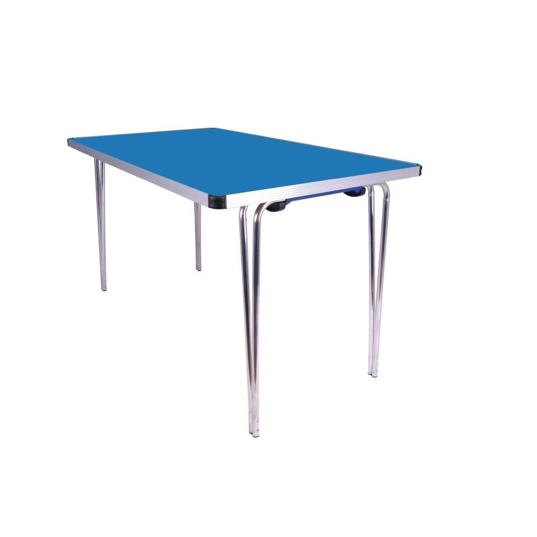 Gopak Contour Folding Table Blue 4ft - DM945  - 1