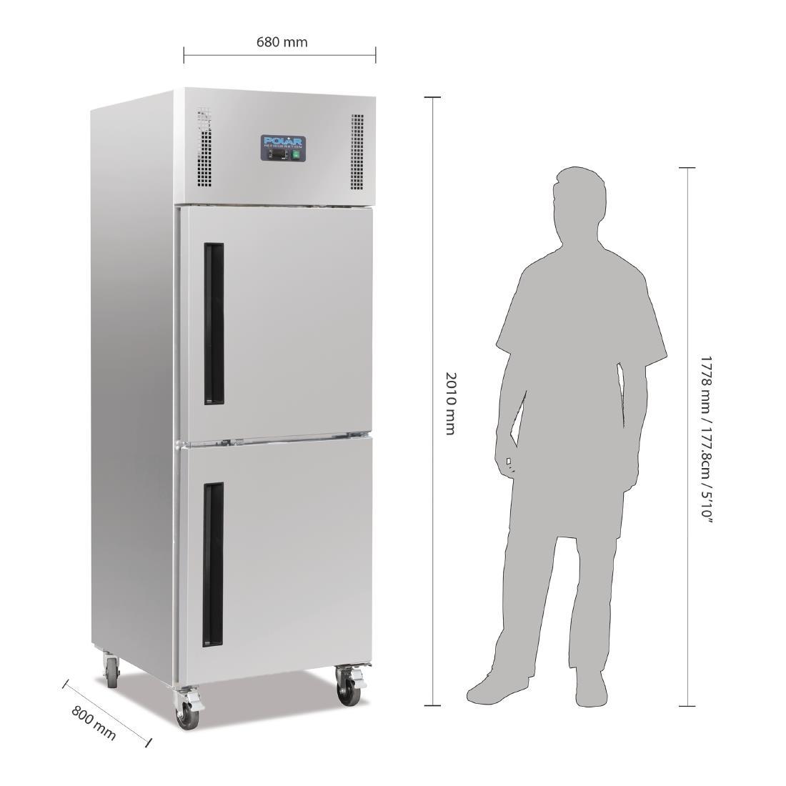 Polar G-Series Upright Stable Door Gastro Freezer 600Ltr - CW194  - 2