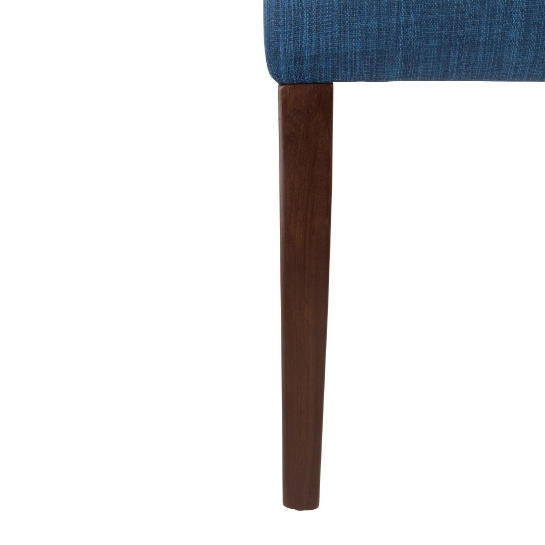 Bolero Chiswick Dining Chairs Royal Blue (Pack of 2) - DT697  - 5