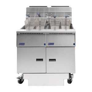 Pitco Twin Tank Solstice LPG Fryer with Filter Drawer SG14RS/FD-FF - FS128-P  - 1