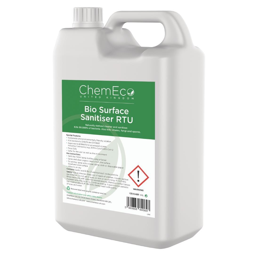 ChemEco Bio Surface Sanitiser Ready To Use 5Ltr (Pack of 2) - DY018  - 1