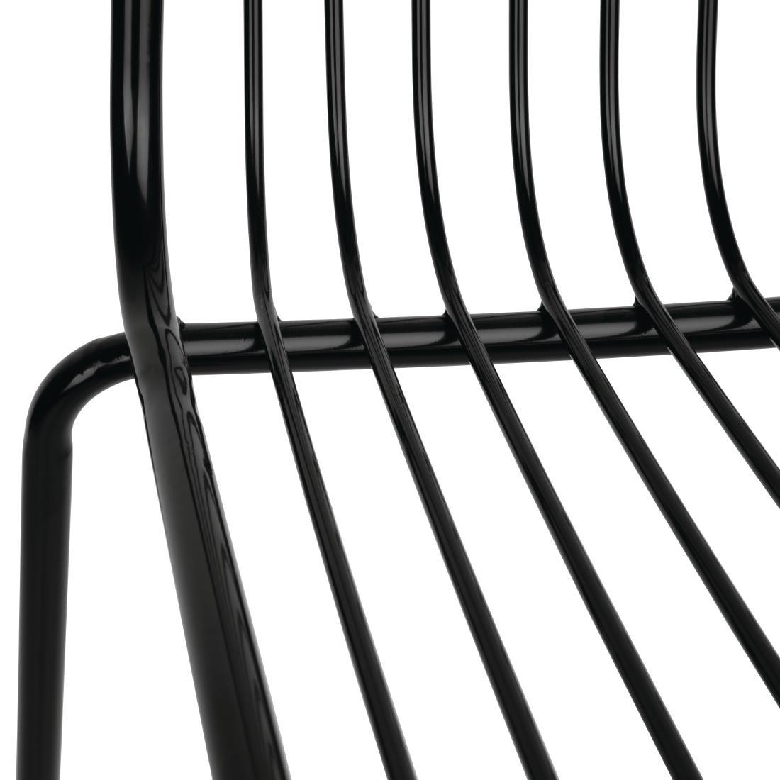 Bolero Steel Wire Dining Chairs (Pack of 4) - FB874  - 4