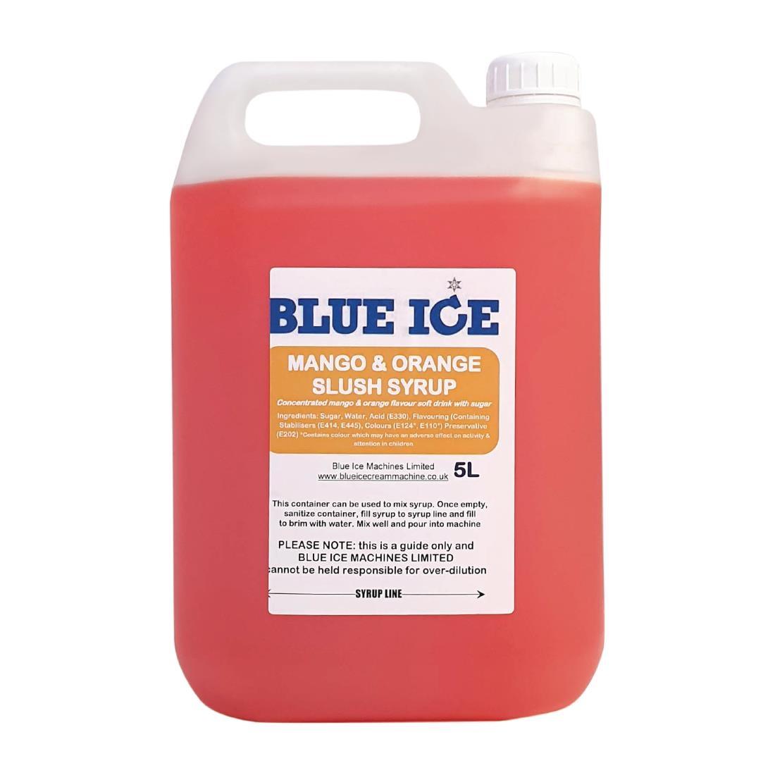 Blue Ice Slush Mix Mango & Orange Flavour 5Ltr (Pack of 4)