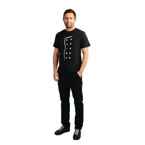 Chef Printed T Shirt Black Size 2XL