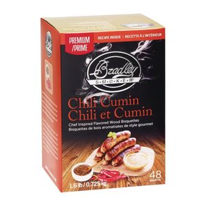 Bradley Food Smoker Chili Cumin Premium Flavour (Pack of 48)