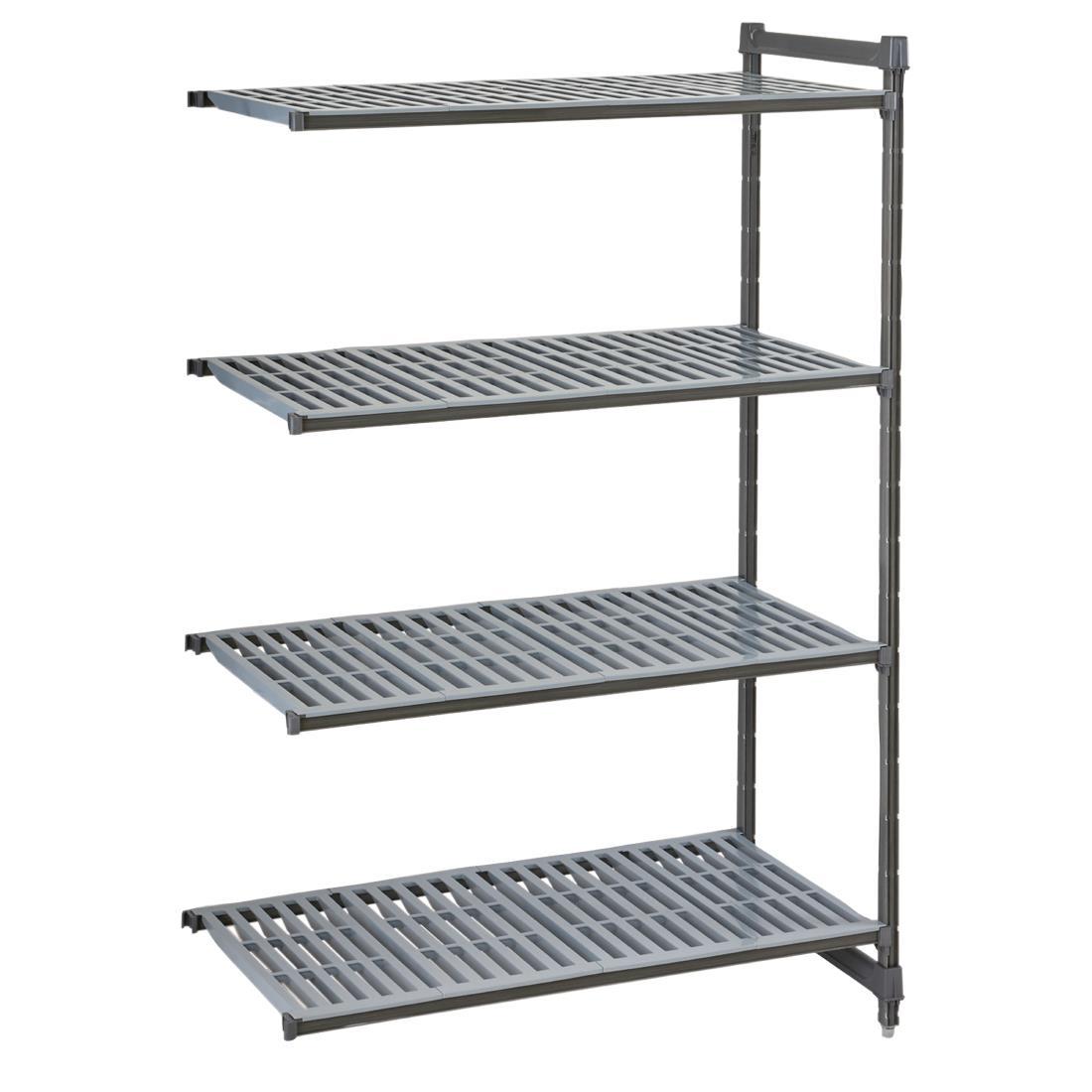 Cambro Camshelving Basics Plus Add-On Unit 4 Tier With Vented Shelves 1830H x 870W x 460D mm