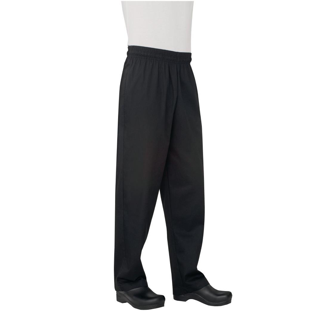 Chef Works Unisex Basic Baggy Chefs Trousers Black XS