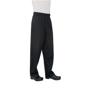 Chef Works Unisex Basic Baggy Chefs Trousers Black XS