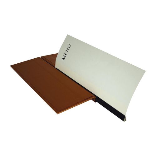 Slip Grip Menu Covers 1/2 Width A4 Size Copper