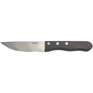 Jumbo Black Pakka Wood Steak Knife (Dozen) - STK-PWBLK - 1