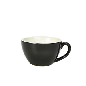 Genware Porcelain Black Bowl Shaped Cup 34cl/12oz (Pack of 6) - 322134BK - 1