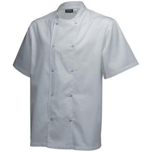 Basic Stud Jacket (Short Sleeve) White S Size - NJ18-S - 1