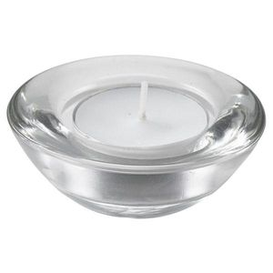 Genware Glass Round Tealight Holder 75mm Dia (Pack of 12) - TLH7 - 1