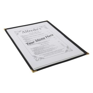 American Style Clear Menu Holder - 1 Page - MHAM2 - 1