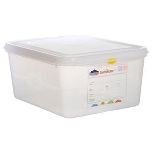 GN Storage Container 1/2 150mm Deep 10L (Pack of 6) - 12480 - 1