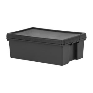 Wham Bam Recycled Storage Box & Lid Black 36Ltr - CX092