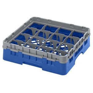 Cambro Camrack Blue 16 Compartments Max Glass Height 279mm - CZ168