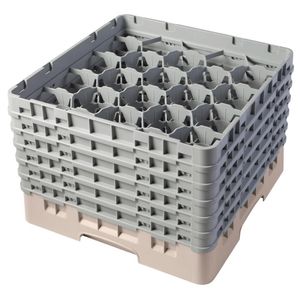 Cambro Camrack Beige 20 Compartments Max Glass Height 238mm - CZ113