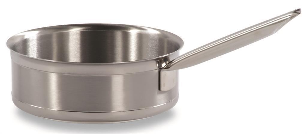 Bourgeat Tradition Saute Pan No Lid - S/S 240mm / 3.0L Capacity - 686024 - 10231-02