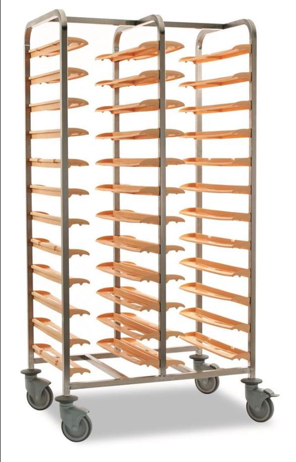 Bourgeat 24 Tray Clearing Trolley - Standard - 783906 - 12486-01