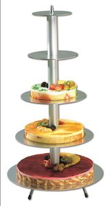 Matfer Alu Round Wedding Cake Stand - 7 Tier - 681607 - 10660-02