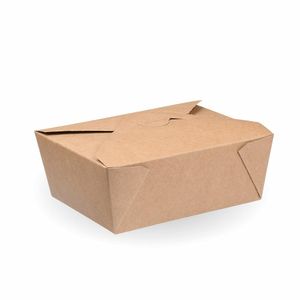 #4 Kraft Hot Food Box - 180/Carton - 1679-2 - 1