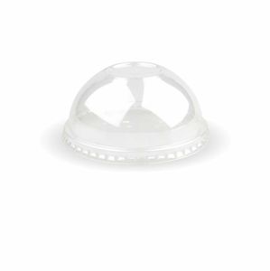 BioPak CF9402 PLA DOME LID (NO HOLE) For 1063; R-300; R-400 (1000) (Case of 1000) - 1063 - 1