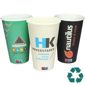 Recyclable Single Wall Paper Cup - Full Colour (16oz/455ml) - C5568 - 1