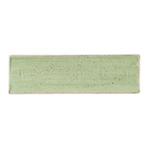 Churchill Stonecast Sage Green Oblong Plates 300 x 90mm (Pack of 6) - HR413 - 1