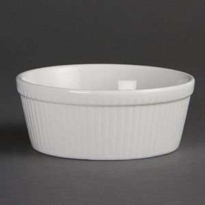 Olympia Whiteware Round Pie Dishes 134mm (Pack of 6) - C042 - 1