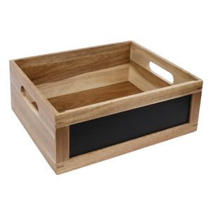Olympia Bread Crate with Chalkboard 1/2 GN - CL191 - 1