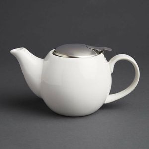Olympia Cafe Teapot 510ml White - GM593 - 1