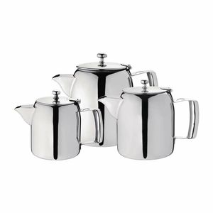 Olympia Cosmos Stainless Steel Teapot 570ml - J322 - 3