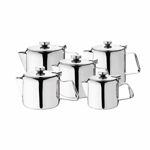Olympia Concorde Stainless Steel Teapot 1.365Ltr - K680 - 2