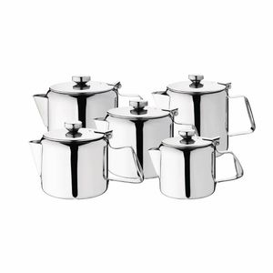 Olympia Concorde Stainless Steel Teapot 1.365Ltr - K680 - 3