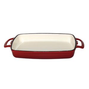Vogue Red Cast Iron Casserole Dish 1.8Ltr - GH319 - 3