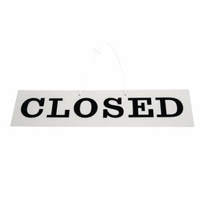 Reversible Hanging Open And Closed Sign - W212 - 1