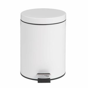 Bolero White Pedal Bin 5ltr - DP038 - 1