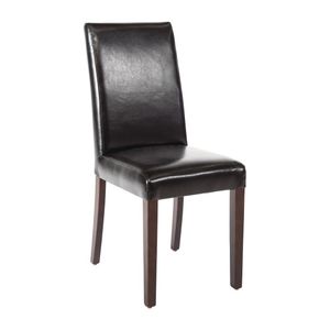 Bolero Faux Leather Dining Chair Black (Box 2) - GF954 - 1