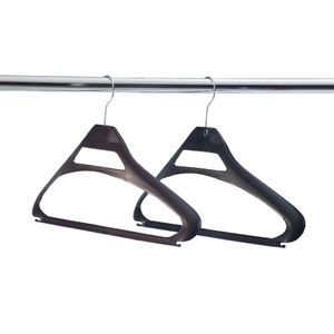 Black Polypropylene Hangers (Pack of 100) - U599 - 1