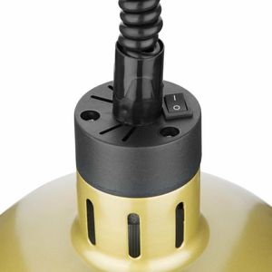 Buffalo Retractable Dome Heat Shade Pale Gold Finish - DY462 - 3