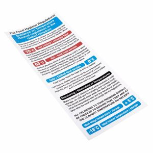 2006 Food Act Cook Chill Guidelines Sign - L967 - 3