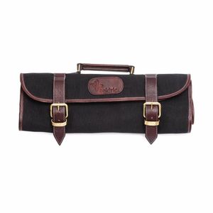 Boldric Canvas Knife Bag Black 9 Slots - CM555 - 1