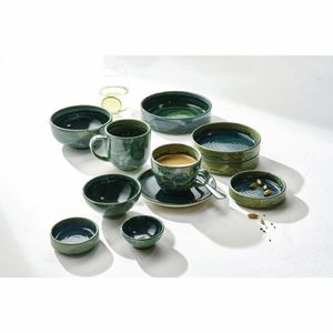 Steelite Aurora Vesuvius Burnt Emerald Round Stacking Trays 100mm (Pack of 12) - VV2522 - 3