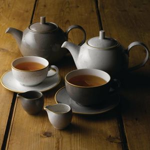 Churchill Stonecast Round Cappuccino Saucers Peppercorn Grey 158mm - DK567 - 3